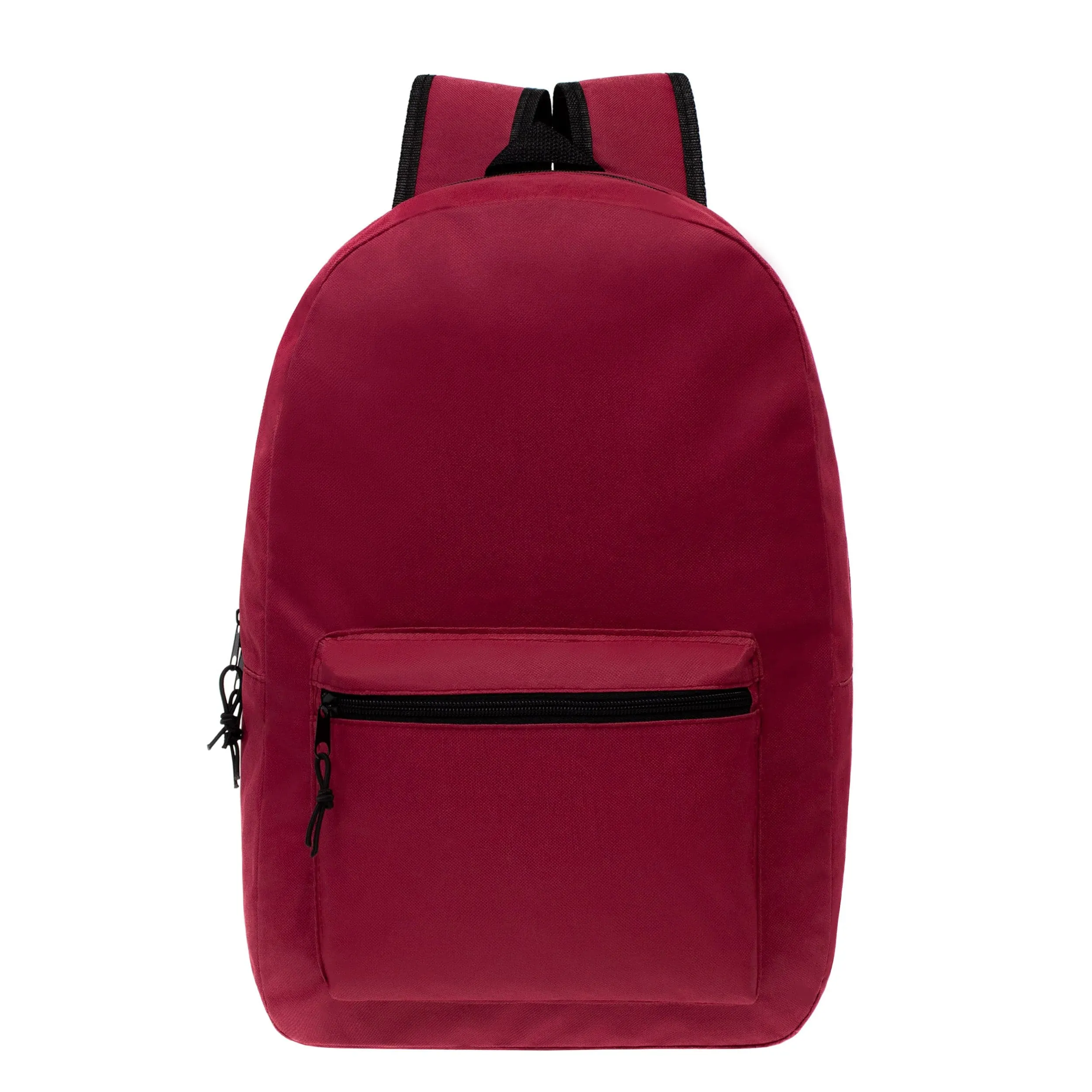 15" Kids Basic Wholesale Backpack in 12 Colors- Bulk Case of 24