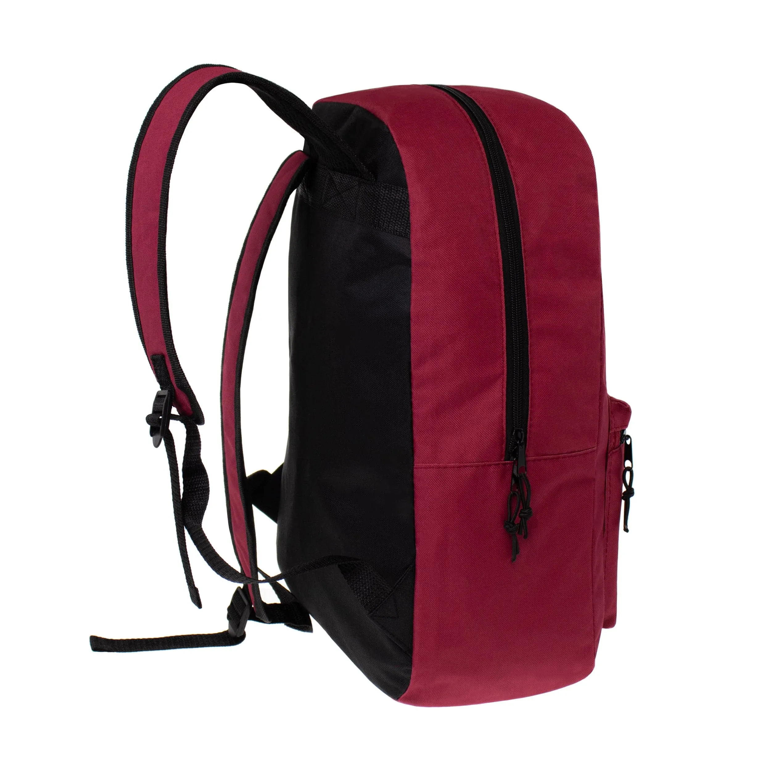 15" Kids Basic Wholesale Backpack in 12 Colors- Bulk Case of 24