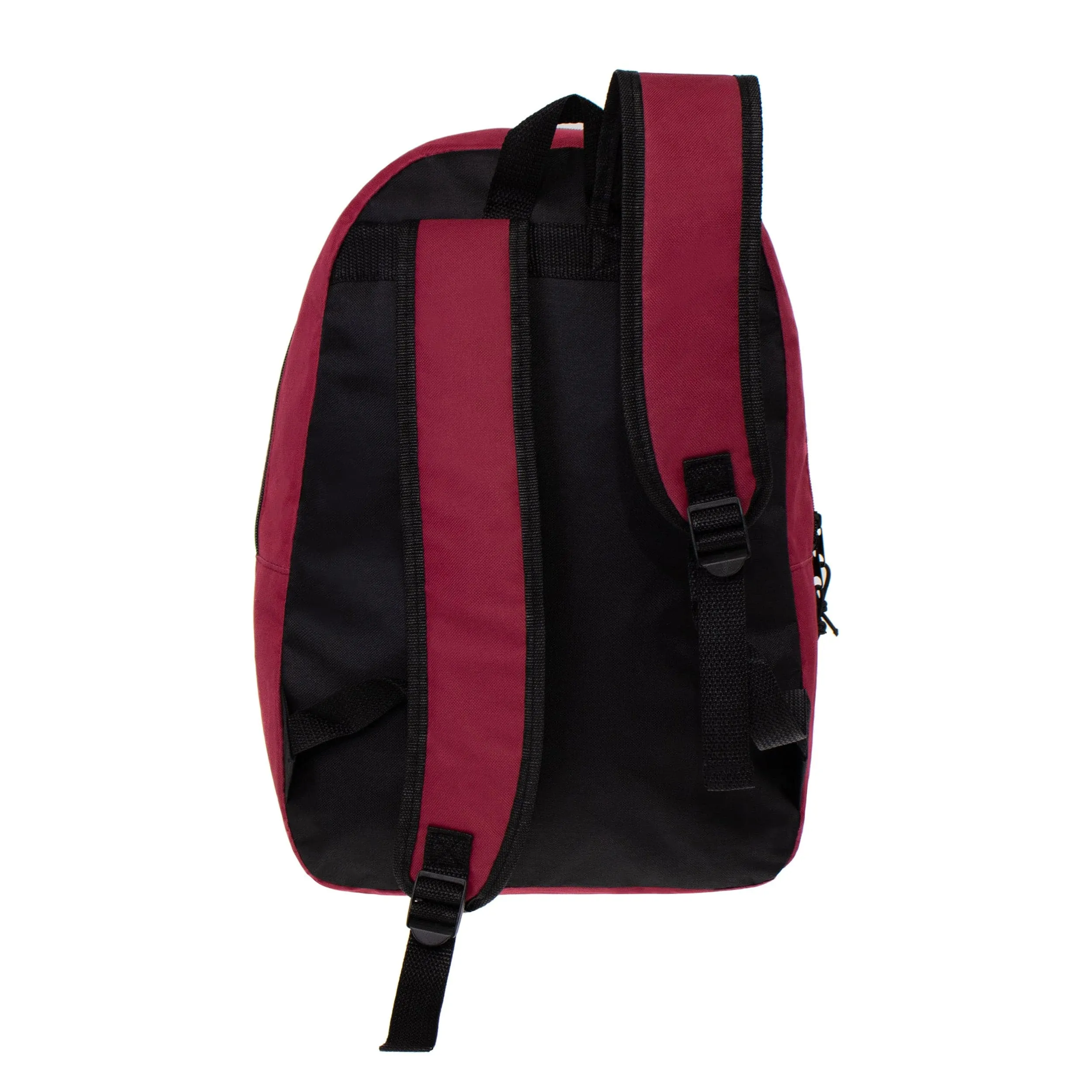 15" Kids Basic Wholesale Backpack in 12 Colors- Bulk Case of 24