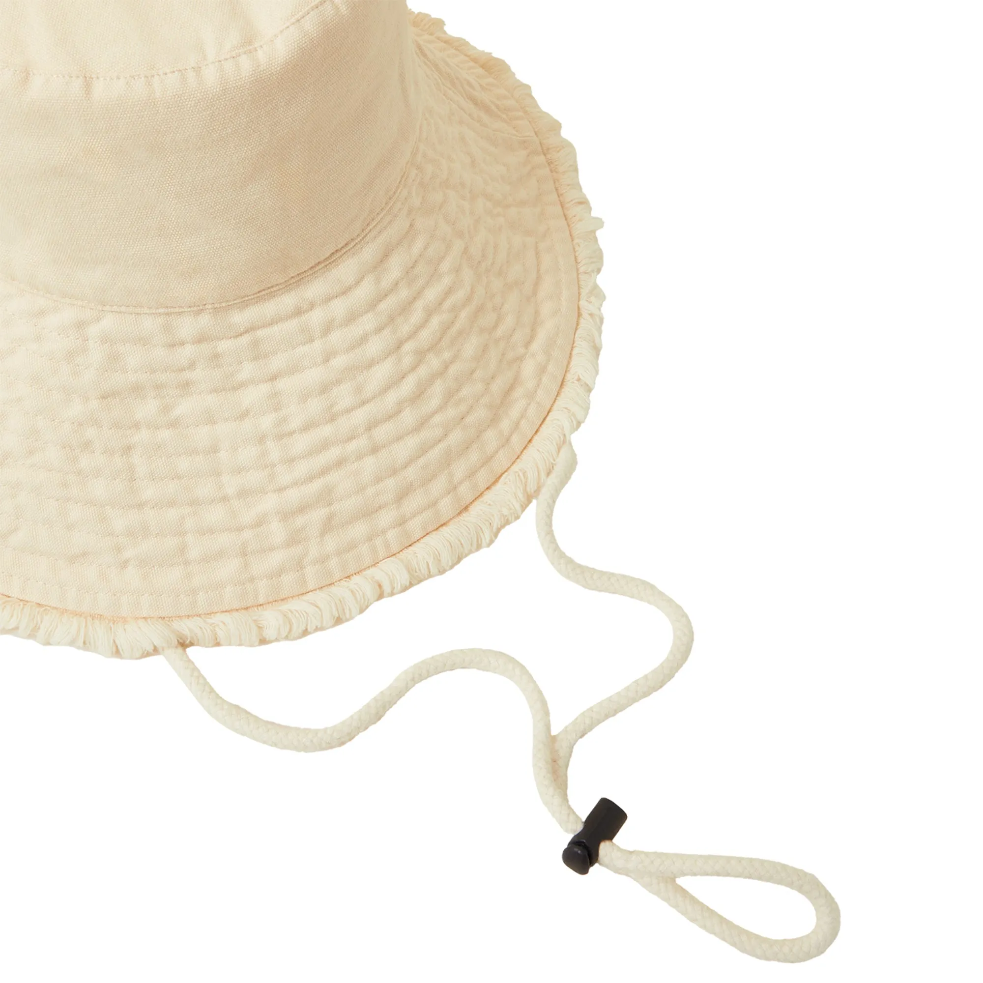 Accessorize London Women's Lace Trim Bucket Hat Natural