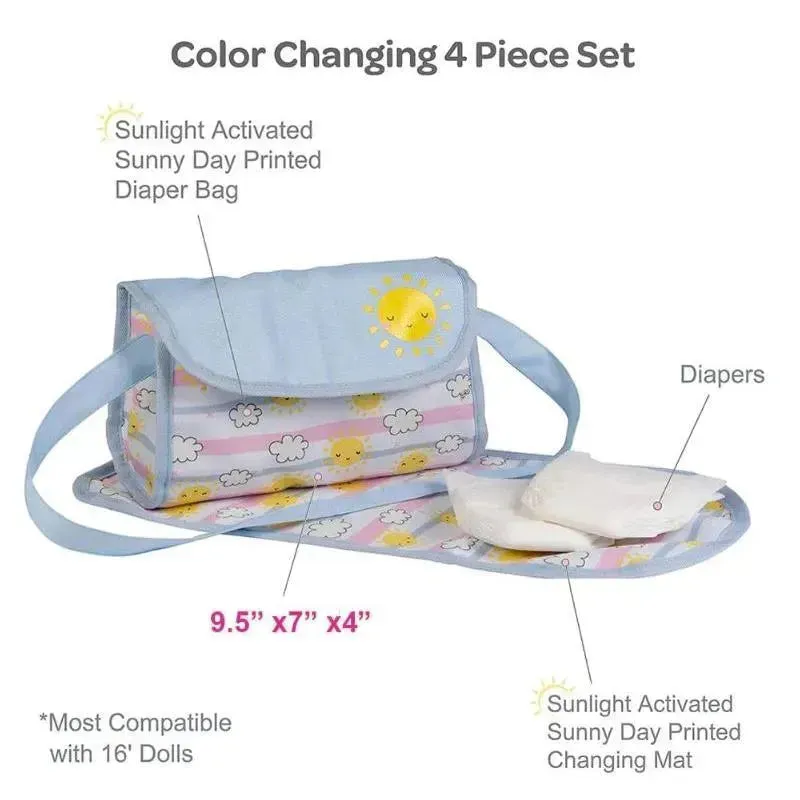 Adora - Baby Doll Diaper Bag Set, Sunny Days