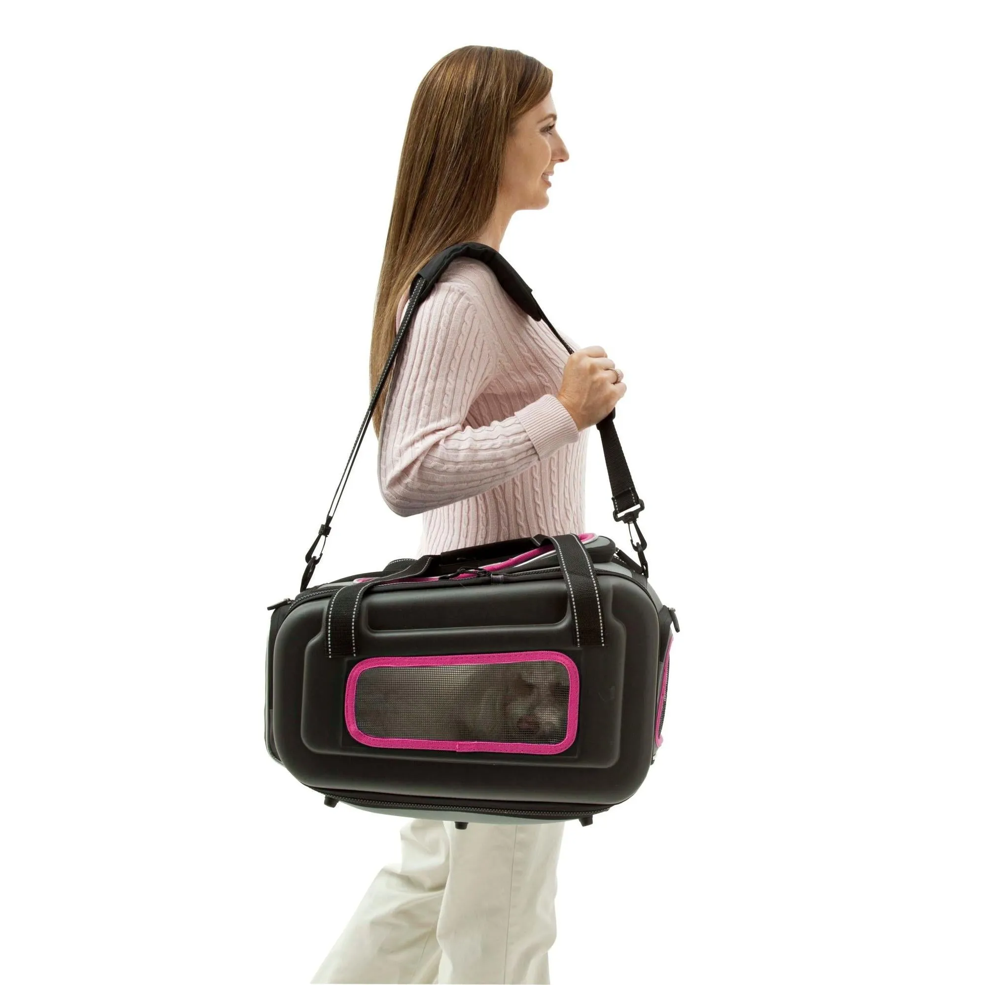 Airline-approved collapsible pet carrier with contoured design Explorer