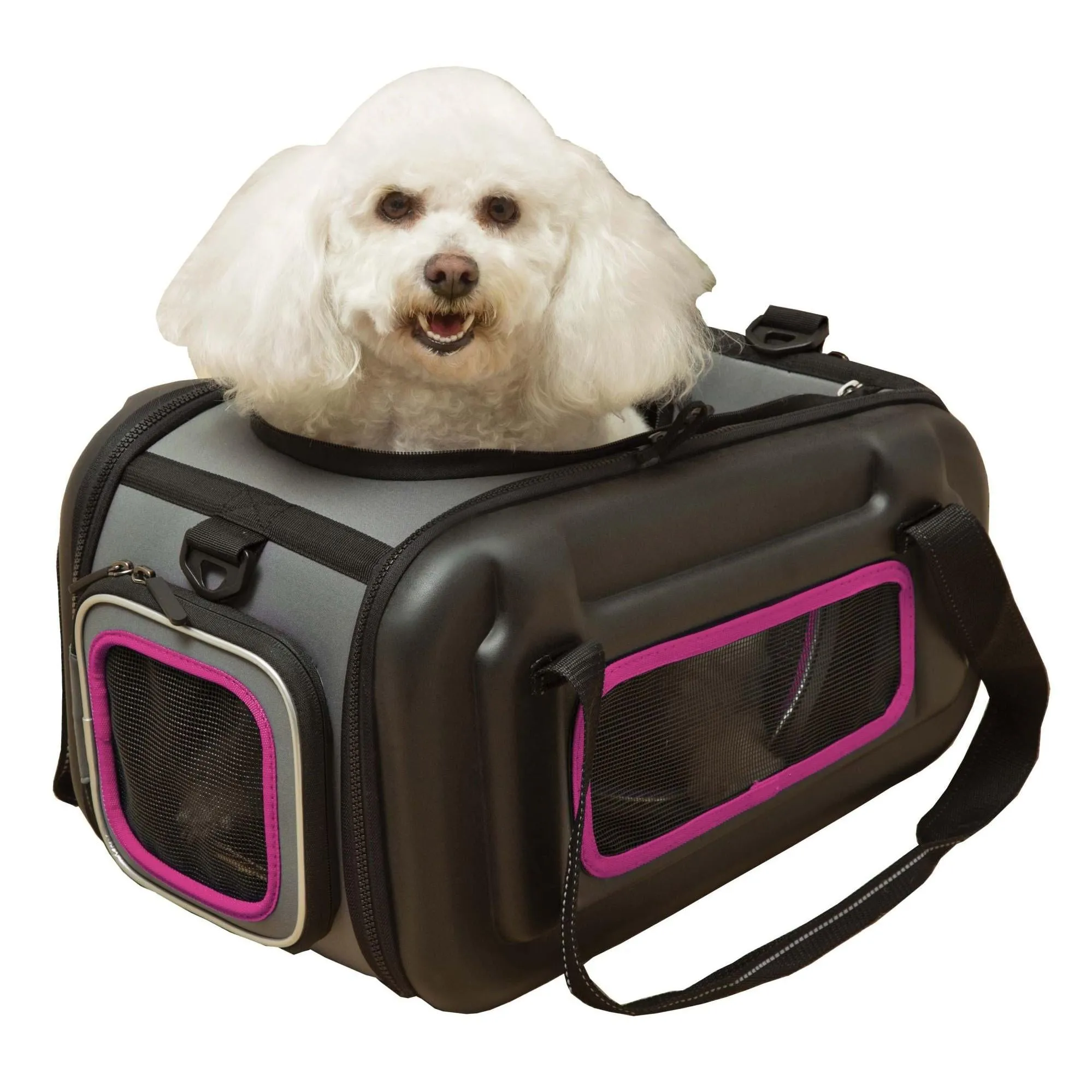 Airline-approved collapsible pet carrier with contoured design Explorer