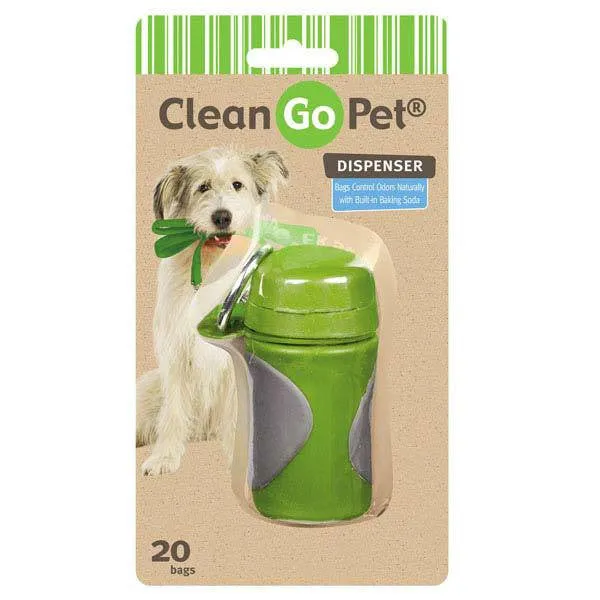 Axis Green Clean Go Pet Waste Bag Holder With Bags