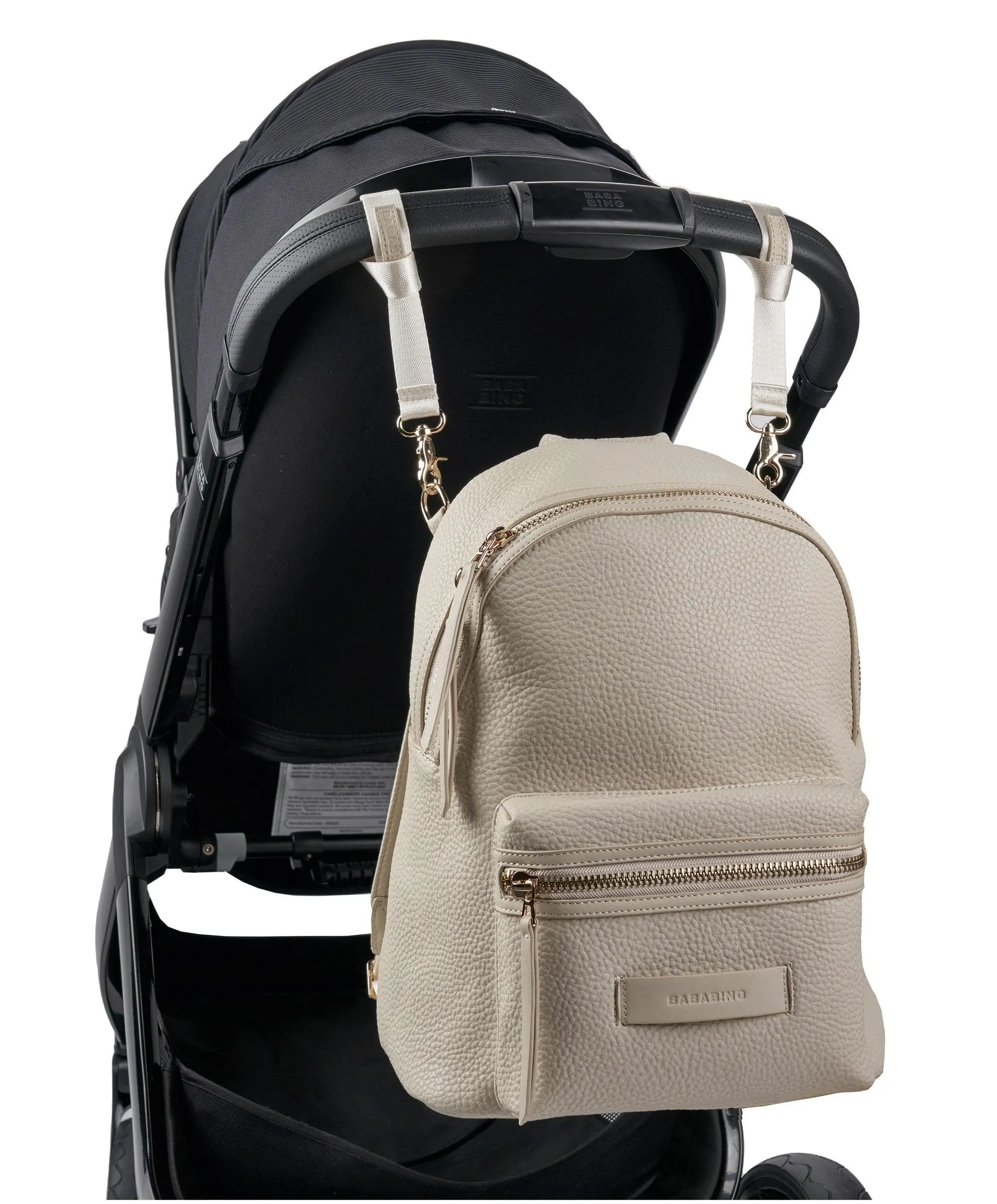 Bababing Luca Vegan Leather Changing Backpack – Sand