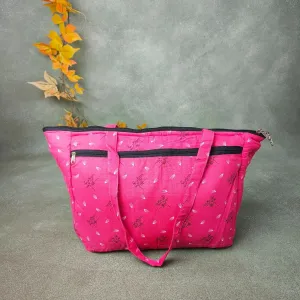 Baby Bag Diaper bag Hospital Bag Pink Botanical Prints Design