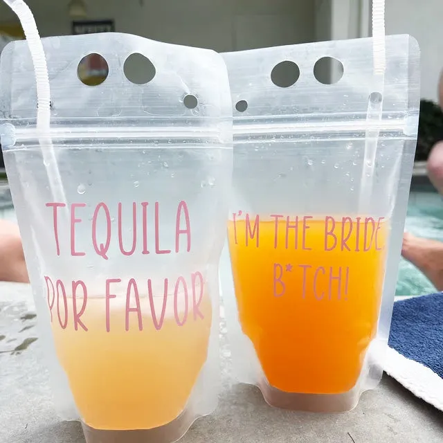 Bachelorette Party Drink Pouches