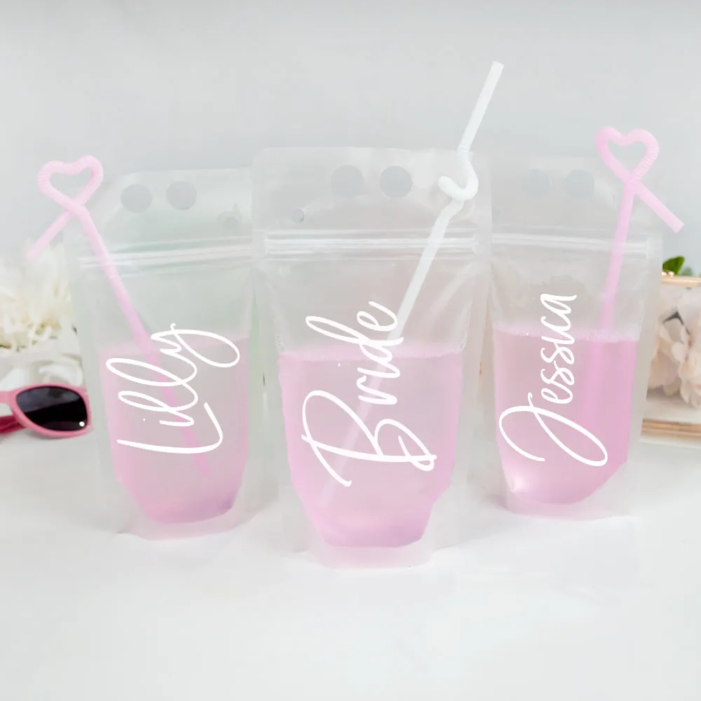 Bachelorette Party Drink Pouches