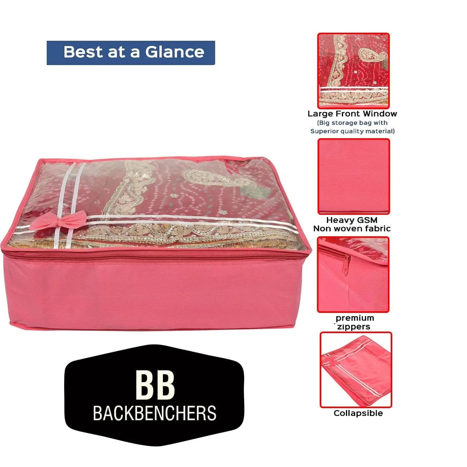 BB BACKBENCHERS Multipurpose Storage Bag ( pack of 6 ,tp )