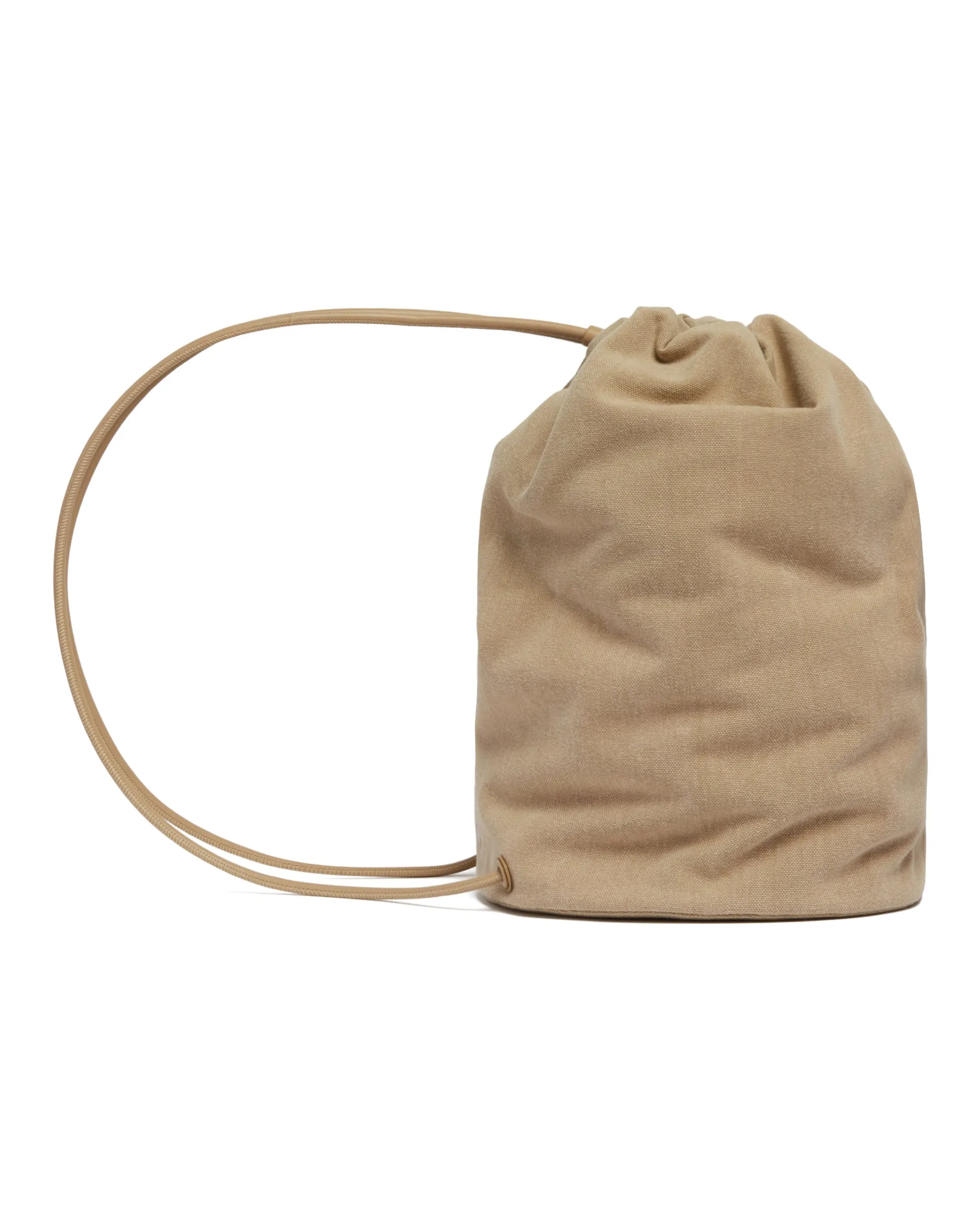 Beige Leather Backpack