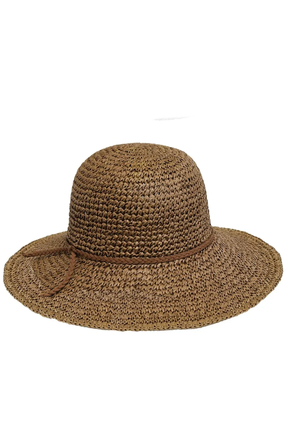 Bernie Brown Straw Beach Hat