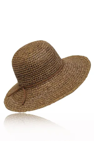 Bernie Brown Straw Beach Hat