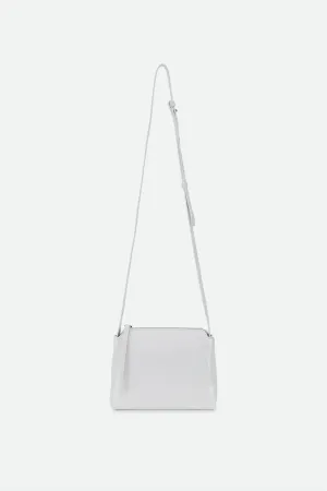 BRIDGET ITALIAN PATENT LEATHER CROSSBODY BAG IN WHITE