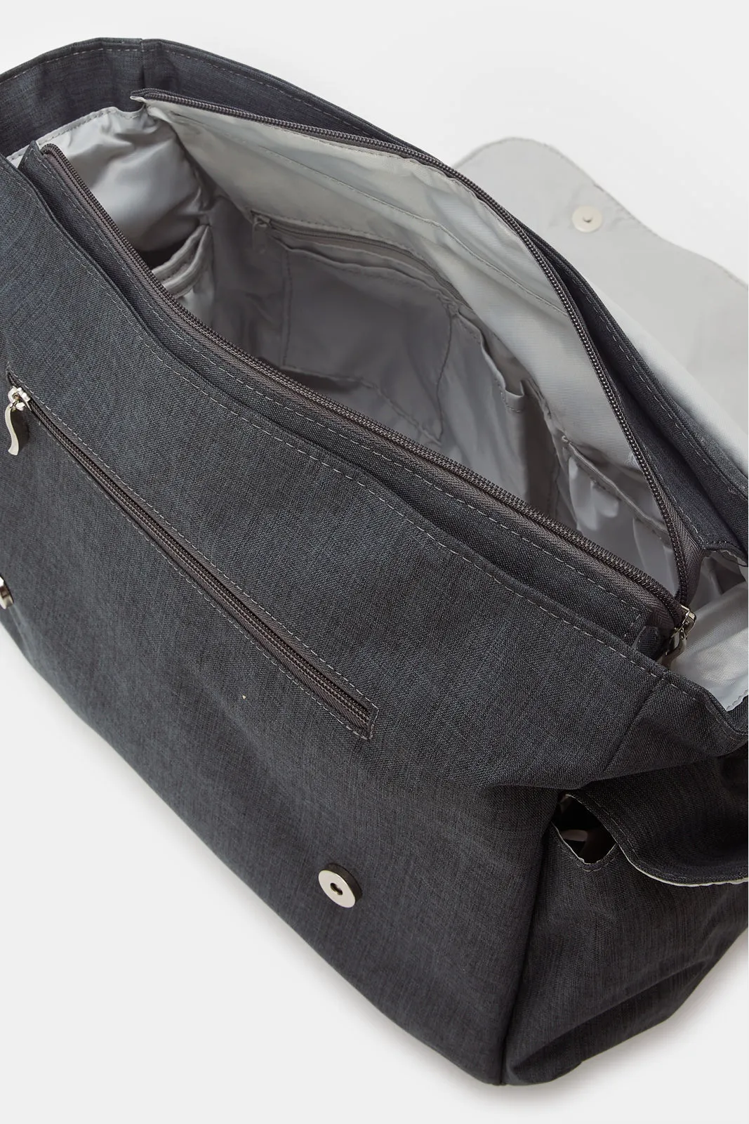 Charcoal Ryco-Vogue Messenger Nursery Bag