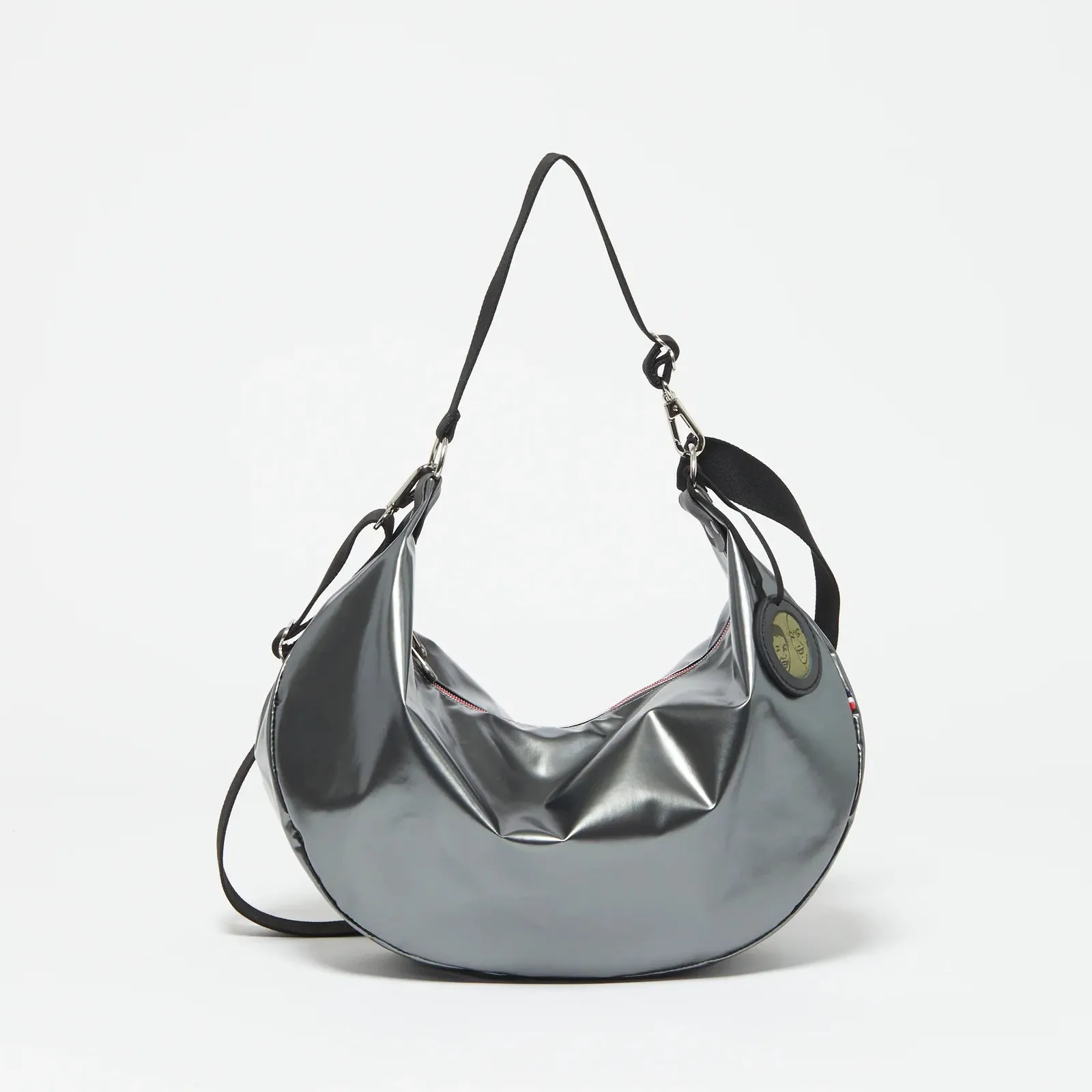 CHARLIE LIGHT TRICOLORE HALF-MOON BAG