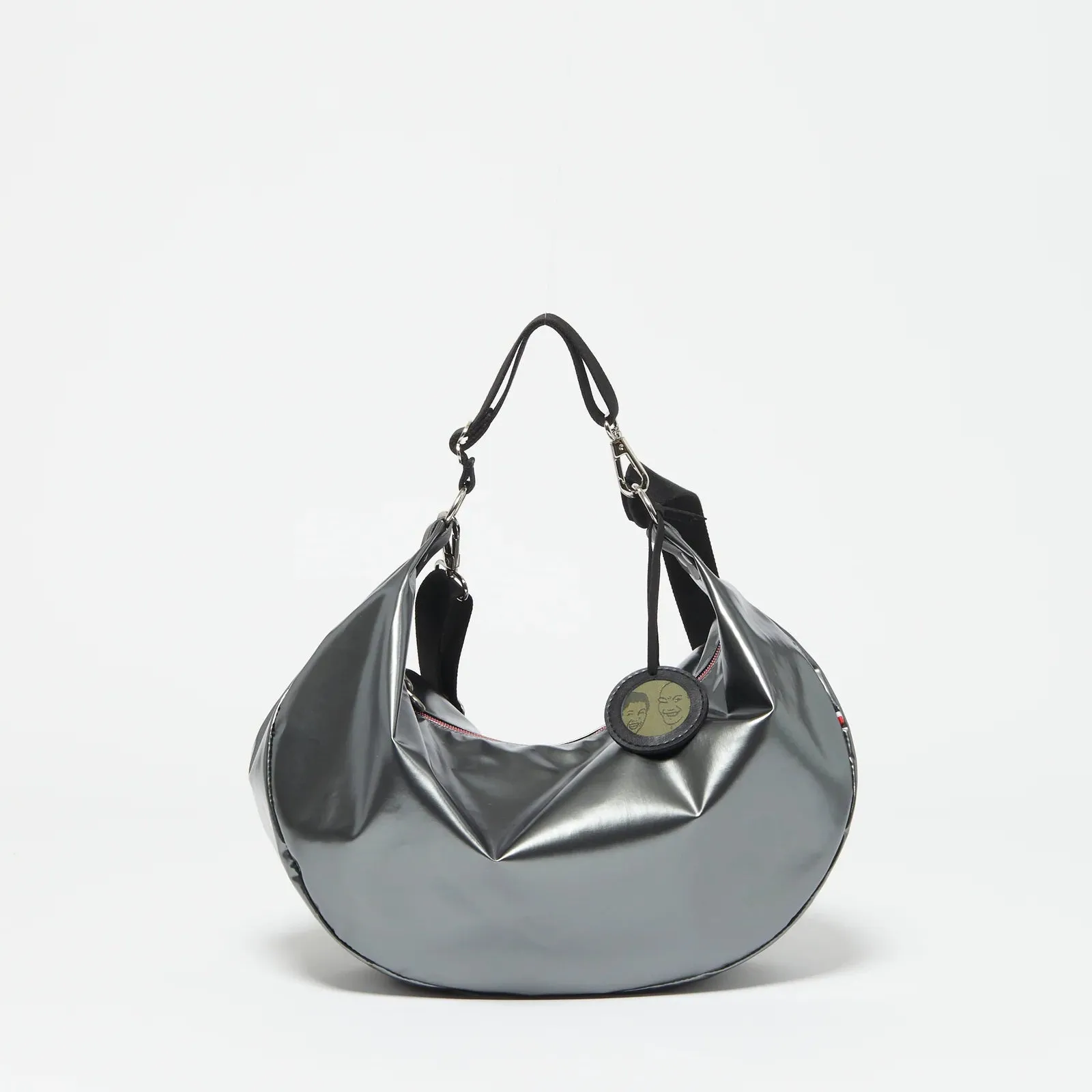 CHARLIE LIGHT TRICOLORE HALF-MOON BAG