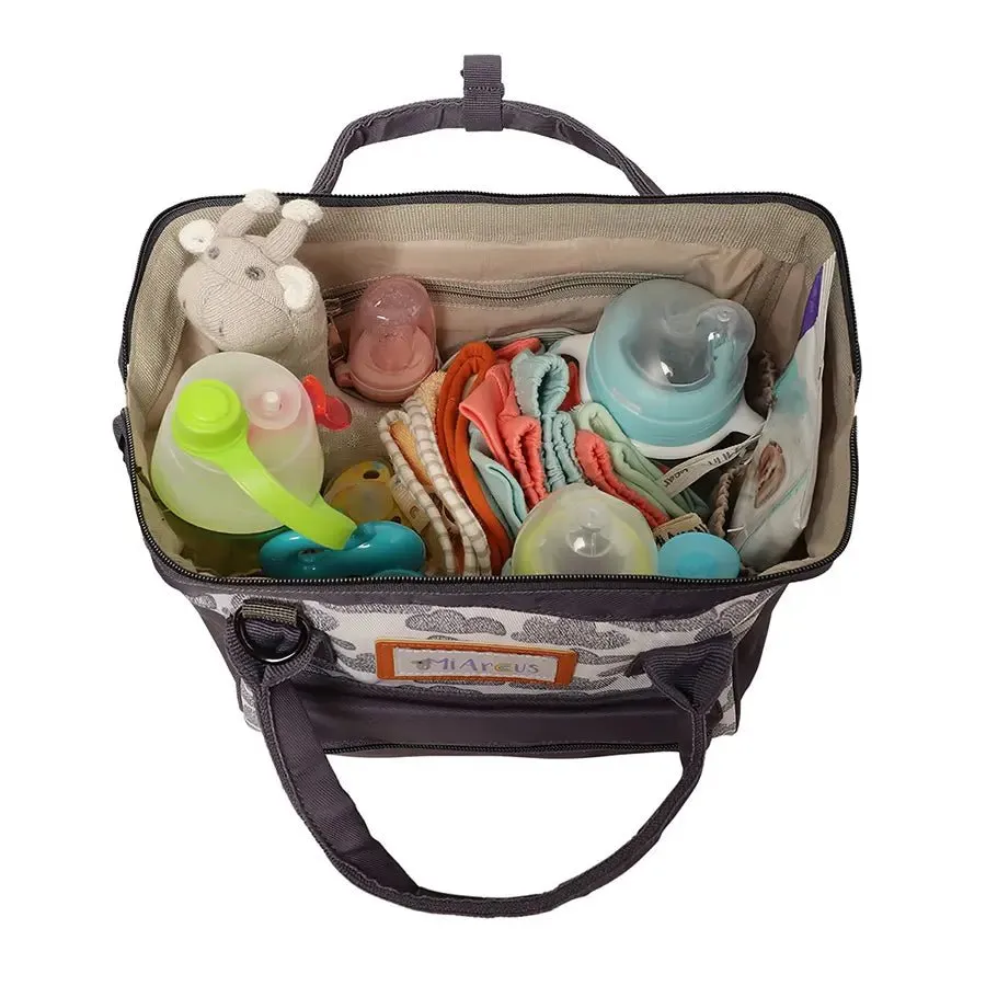 Cloud Print Diaper Bag