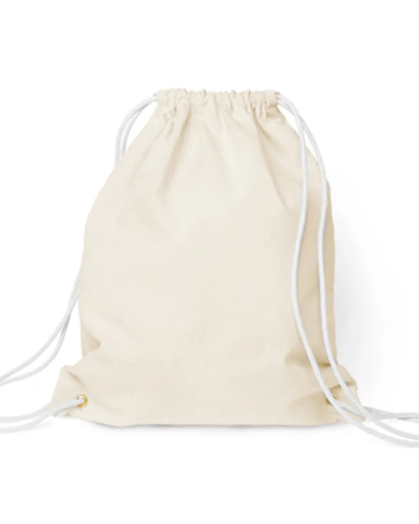 Cotton Drawstring Backpack - Made in USA