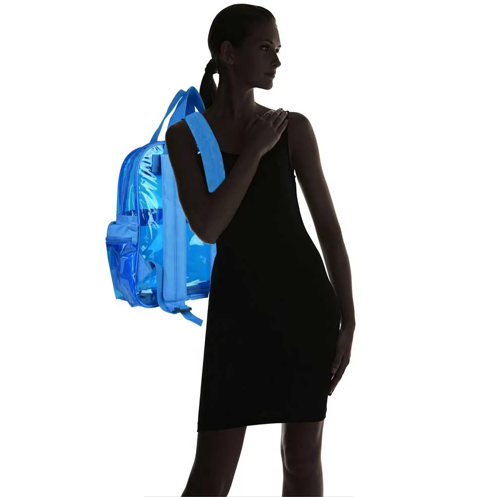 Dalix Small Neon Clear Backpacks