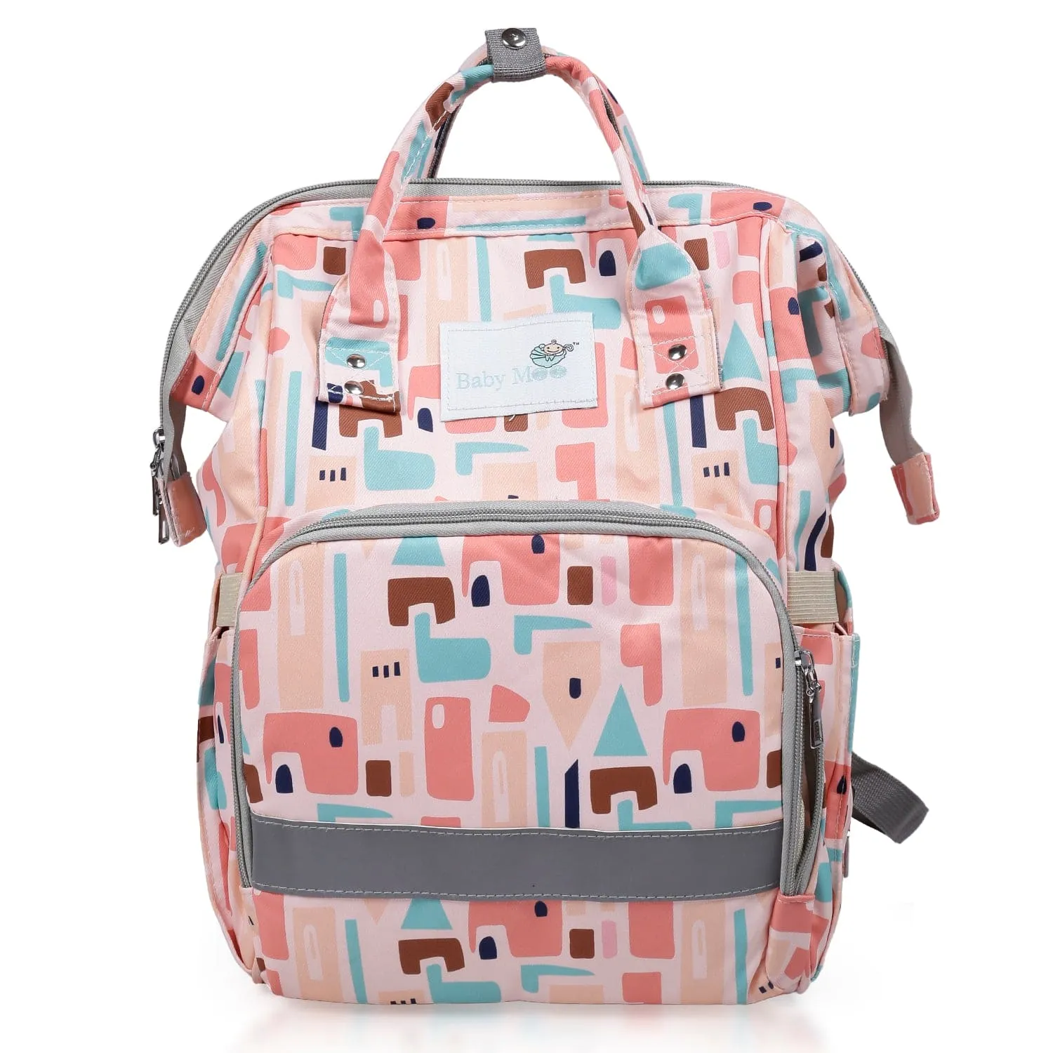 Diaper Bag 
Maternity Backpack Abstract Peach