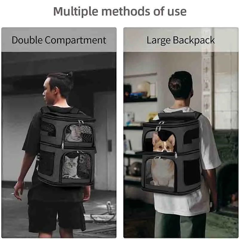 Double Cat Carrier Backpack