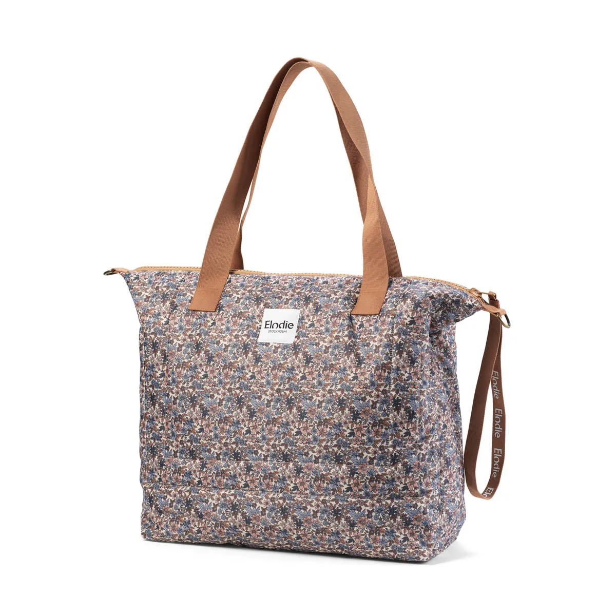 Elodie diaper bag Quilted | Blue Garden