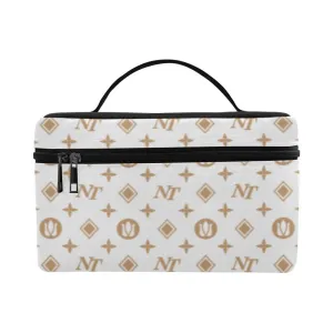 Fancy NT White Cosmetic Bag/Large (Model 1658)