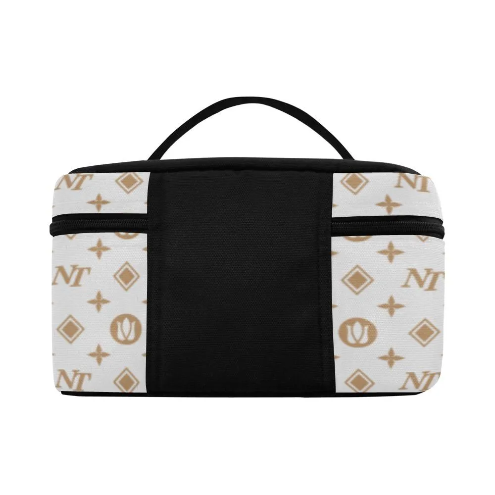 Fancy NT White Cosmetic Bag/Large (Model 1658)