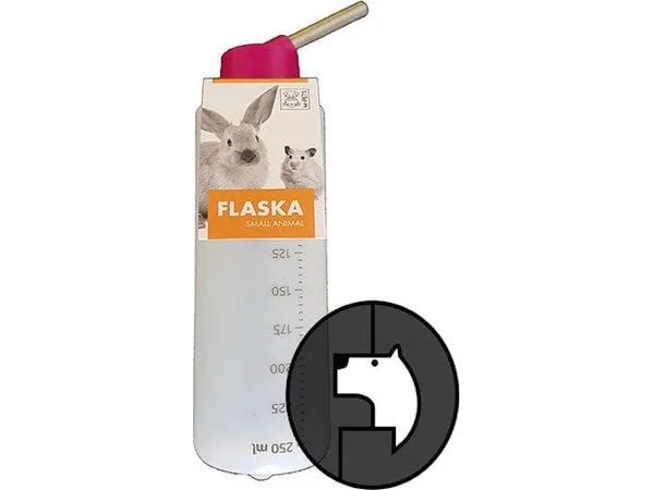 FLASKA SMALL ANIMALS - 250ML BLUE, GREEN, ORANGE, PINK