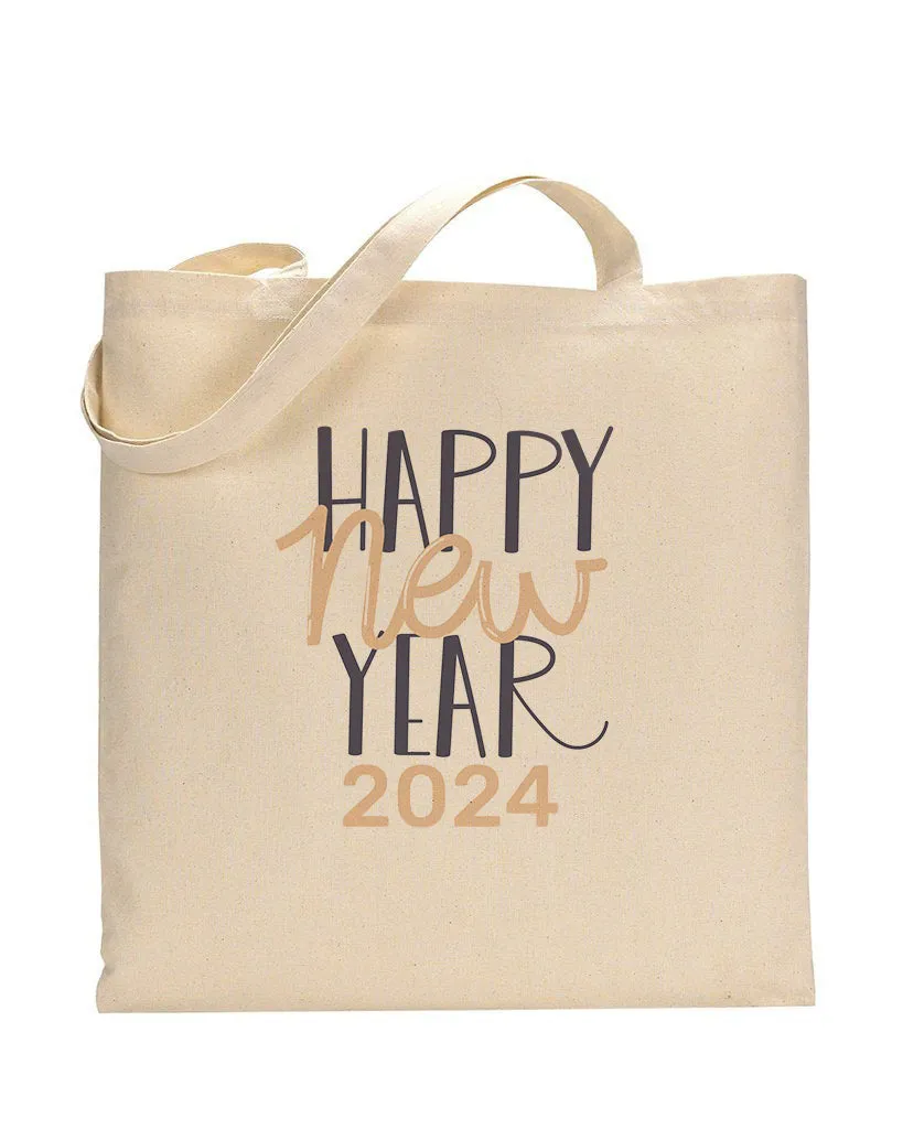 Happy New Year 2024 Tote Bag - New Year's Tote Bags