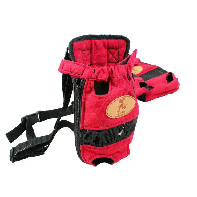 HOOPET Dog carrier fashion red color Travel dog backpack breathable pet bags shoulder pet puppy carrier