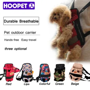 HOOPET Dog carrier fashion red color Travel dog backpack breathable pet bags shoulder pet puppy carrier