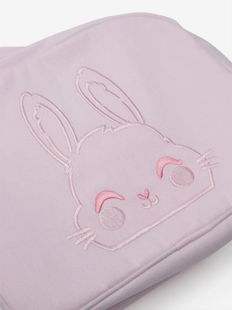 HOP Baby Pink Animal-Printed Cotton Changing Bag