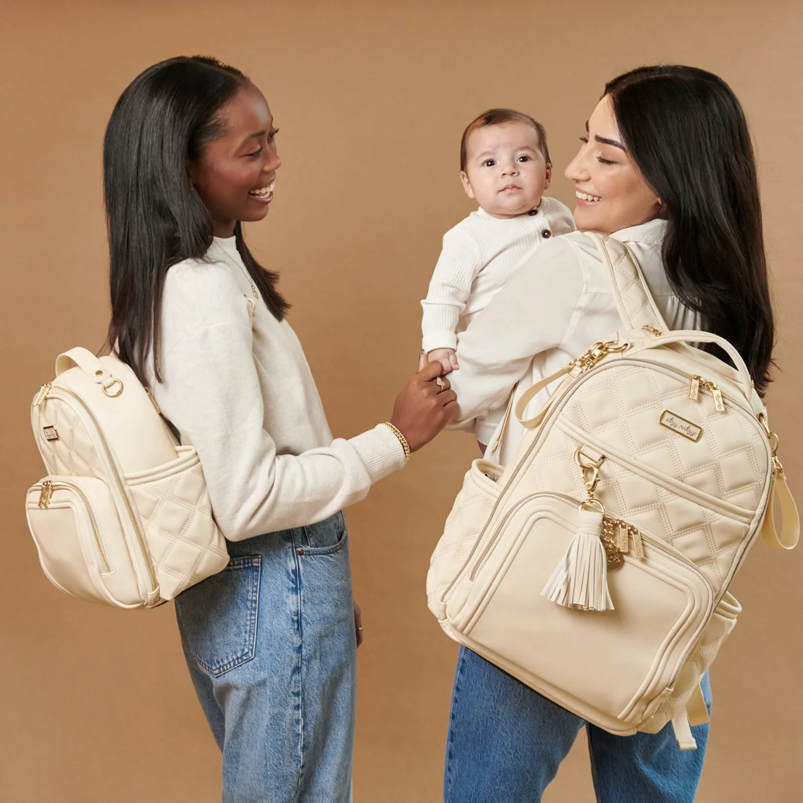 Itzy Mini Plus Diaper Bag - Milk & Honey