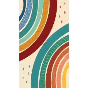 Large Sand Free Beach Towel - Rainbow