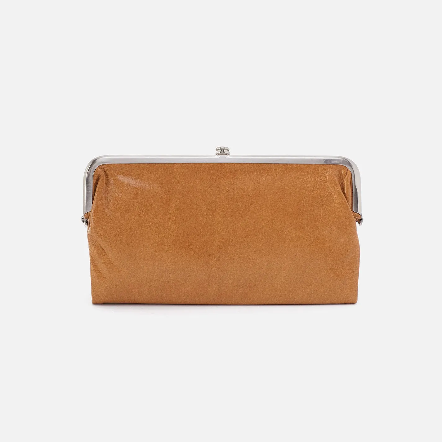 Lauren Clutch-Wallet In Polished Leather - Natural