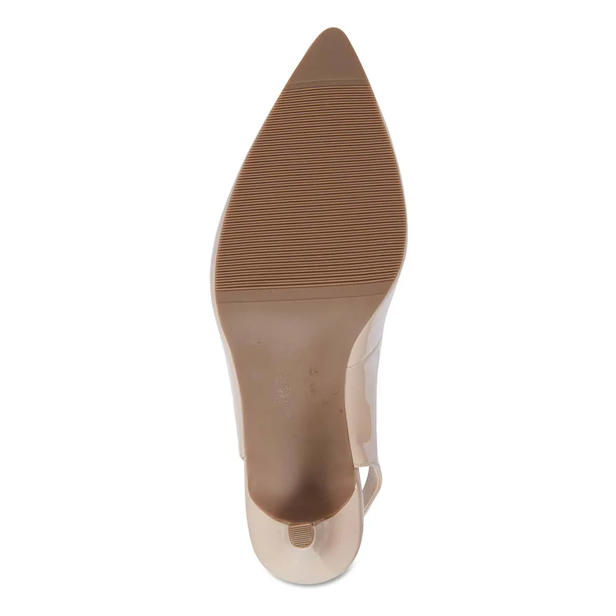 Maestro Heel in Nude Patent