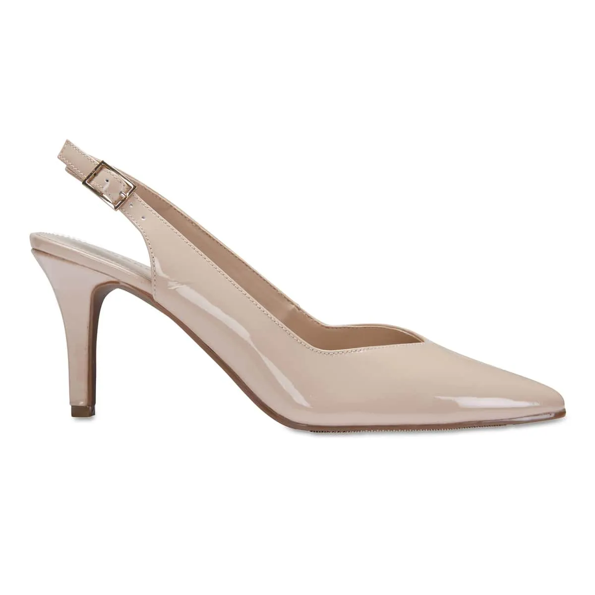 Maestro Heel in Nude Patent