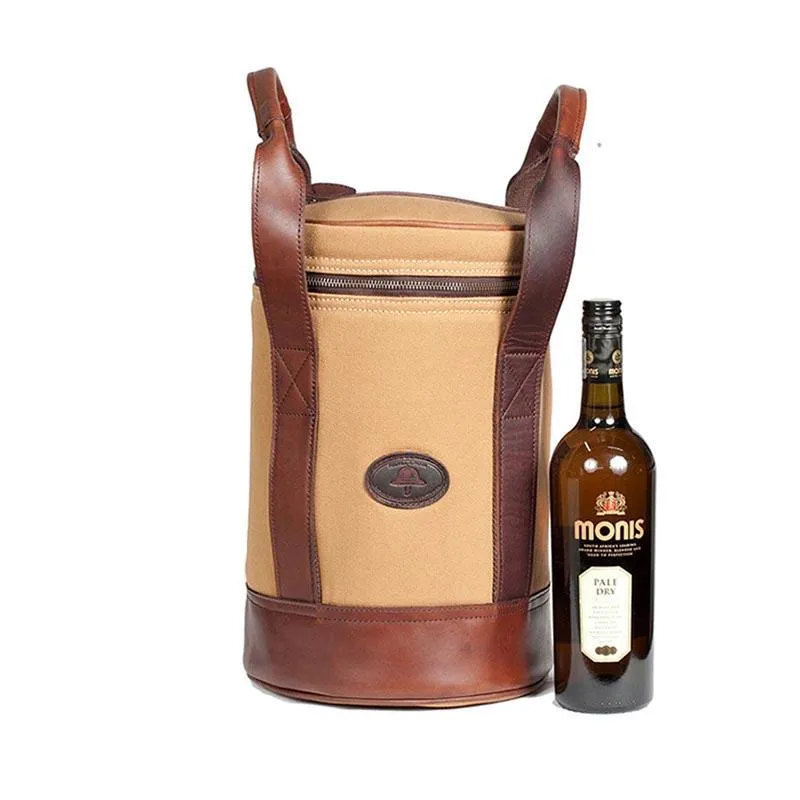 Melvill & Moon Djembe Wine Cooler (4 Bottles) | Khaki