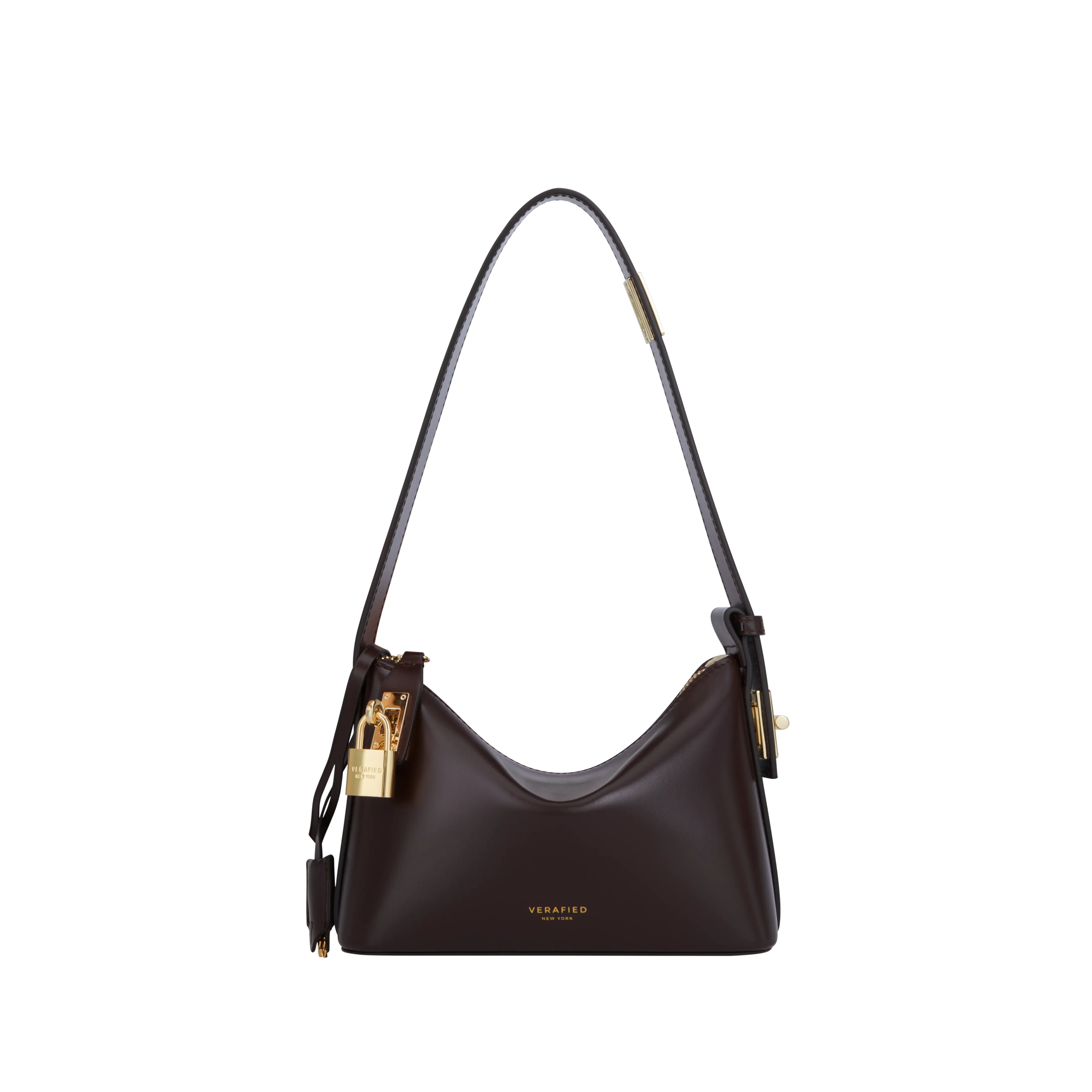 Mini Gold Chocolate Hobo Bag