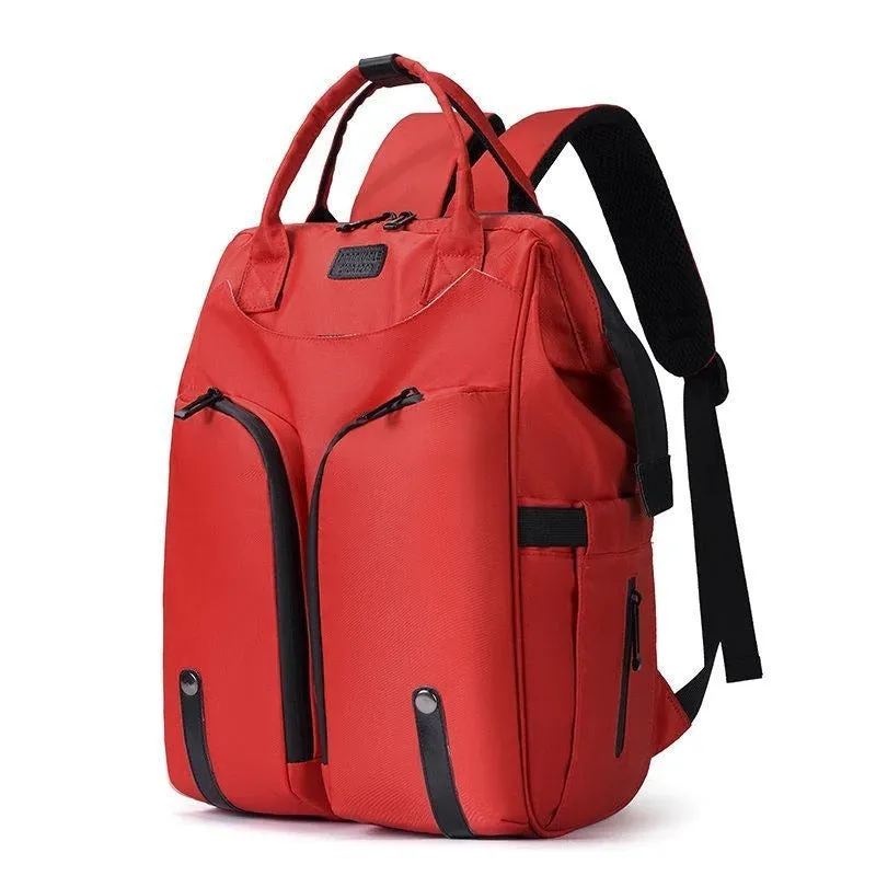 Multifunction Waterproof Solid Color Diaper Bags