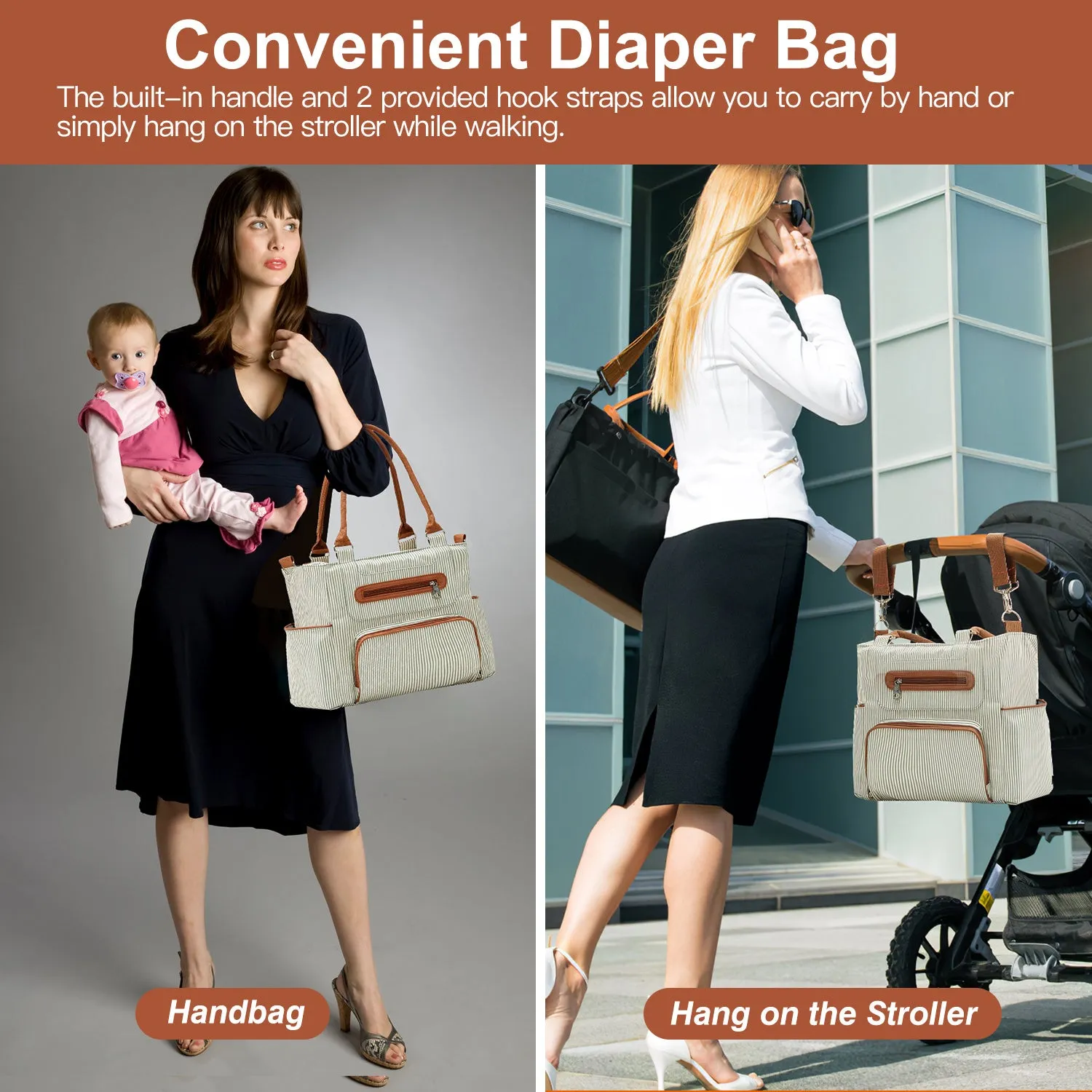 Mummy Handbags Multifunctional Diaper Changing Bags