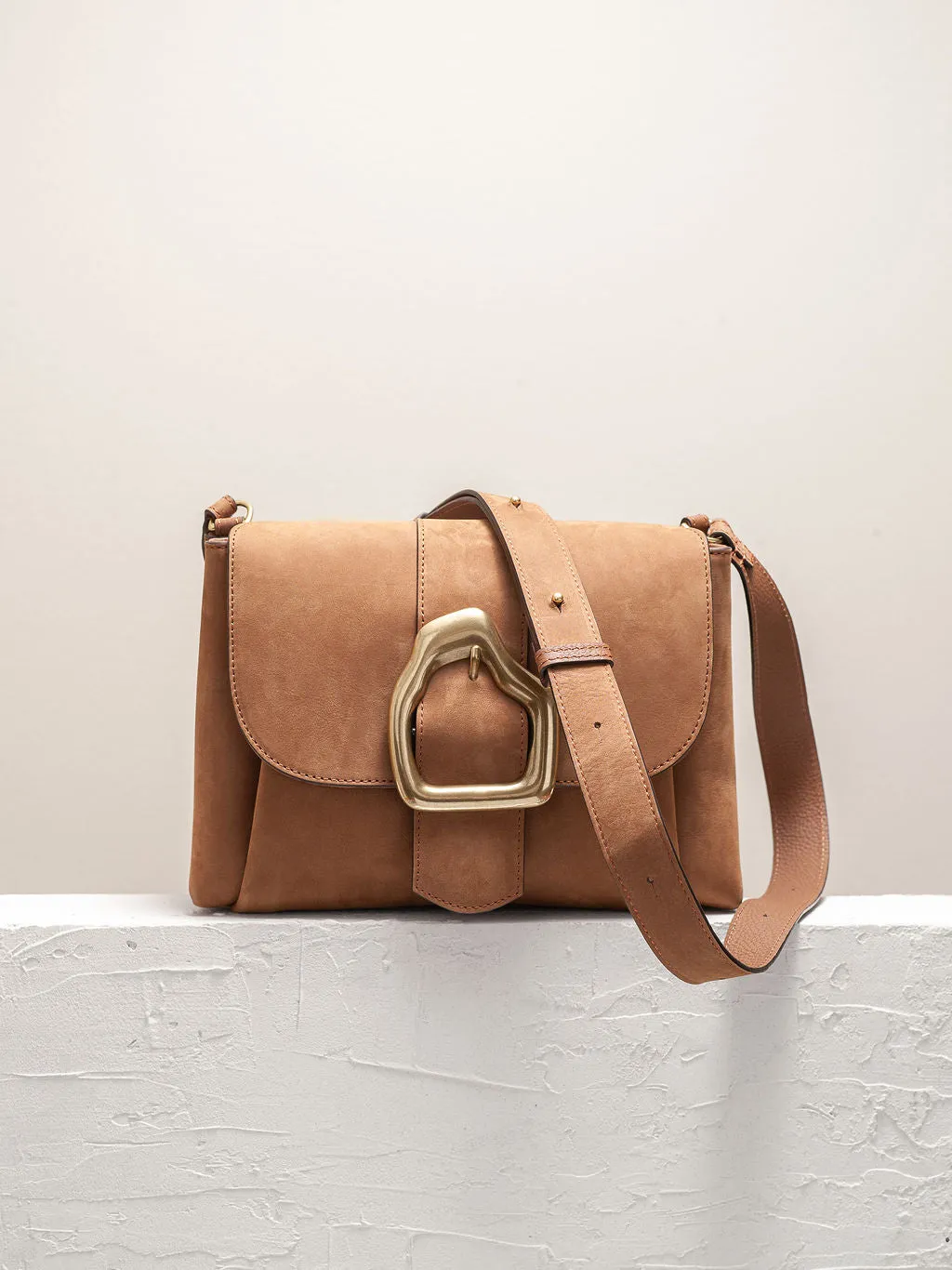 NAMI Almond Nubuck Shoulder bag