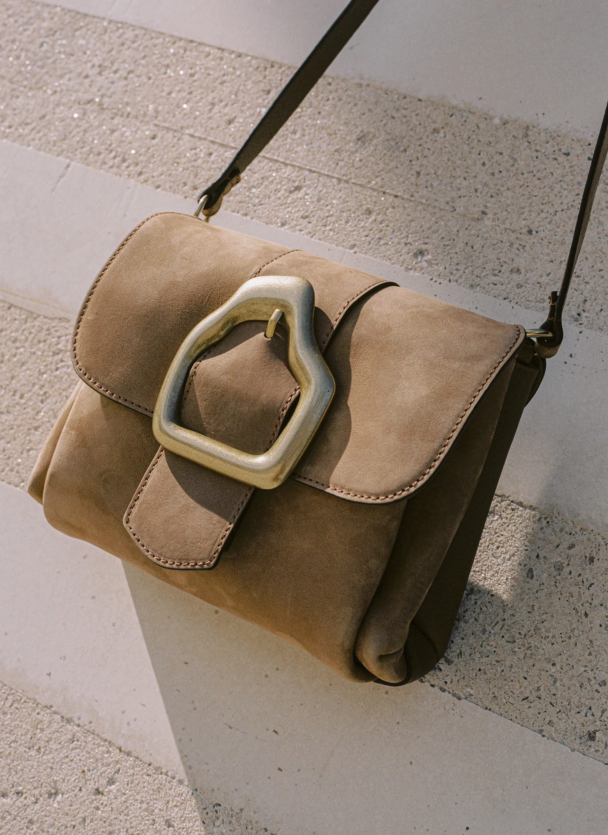 NAMI Almond Nubuck Shoulder bag