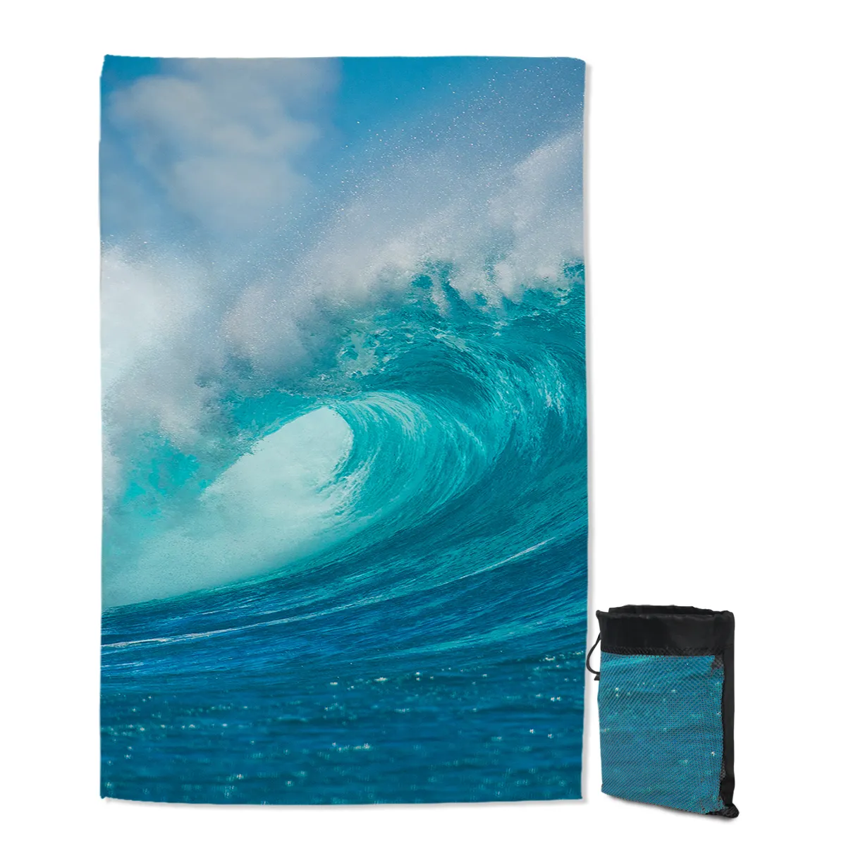 Ocean Wave Sand Free Towel