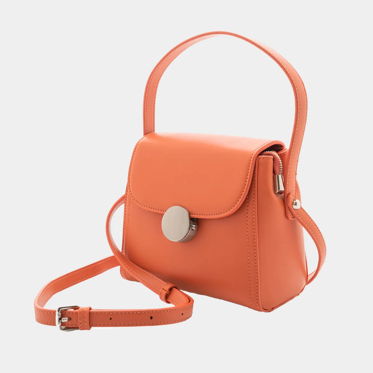 Orange  Leather Handbags