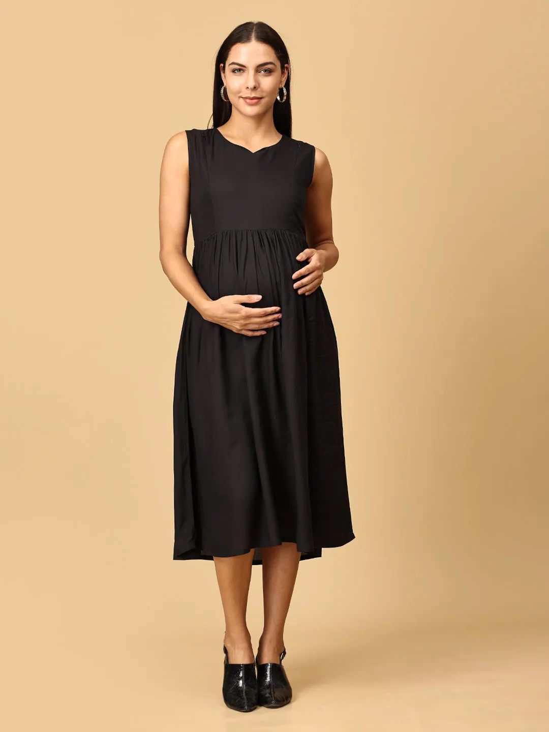 Peony Perfection Maternity and Nursing Shacket Dress Set