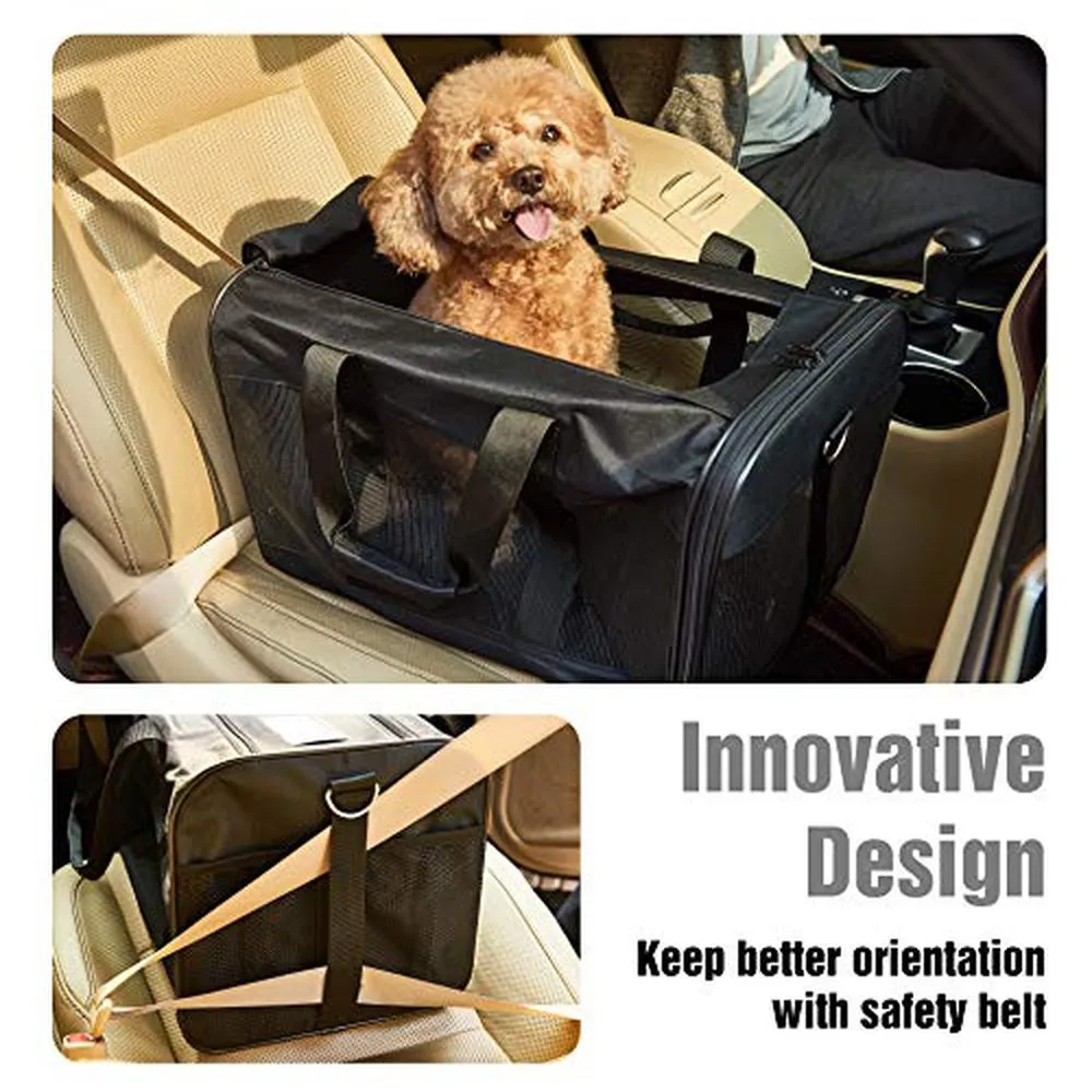 Pet Travel Carrier Soft Sided Portable Bag -L