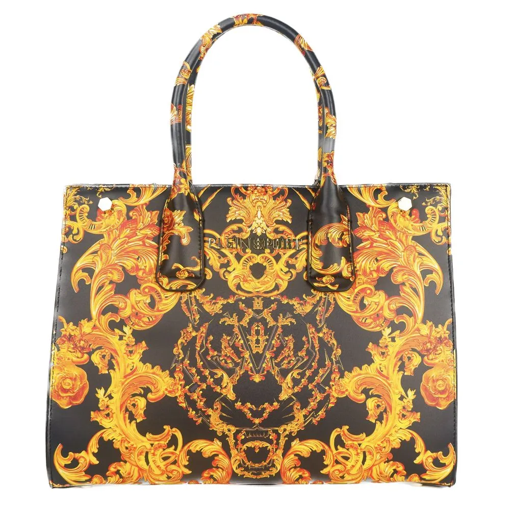 Plein Sport Iconic Gold Detail Shopping Bag