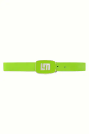 Polished Lime Green Patent Leather Belt